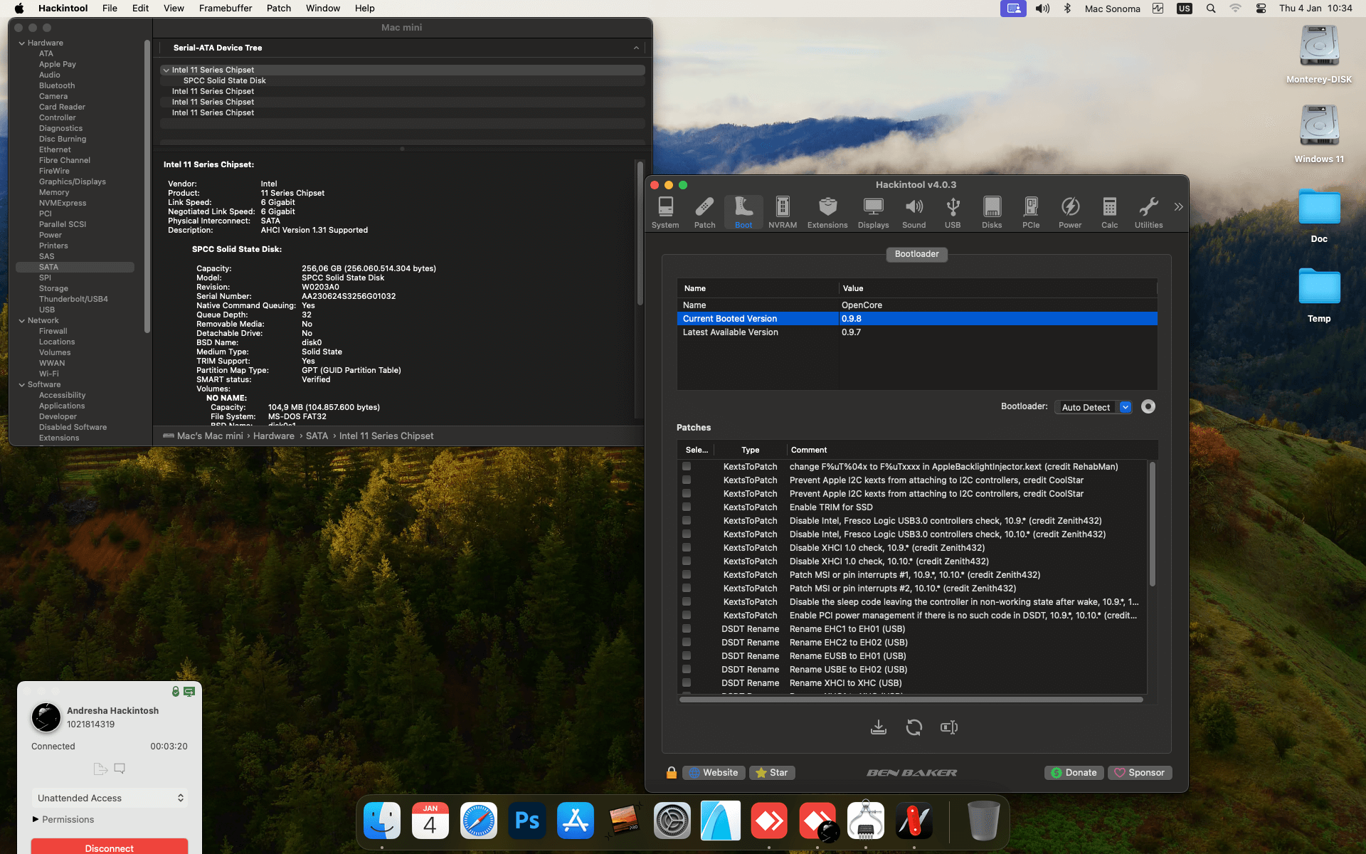 HP ProDesk 600 G4 Microtower [CoffeeLake   Intel UHD 630]   OpenCore 1